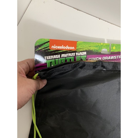 TMNT "Cinch Sack teenage mutant ninja turtles day back pack NWT Turtle Shell - Picture 7 of 7